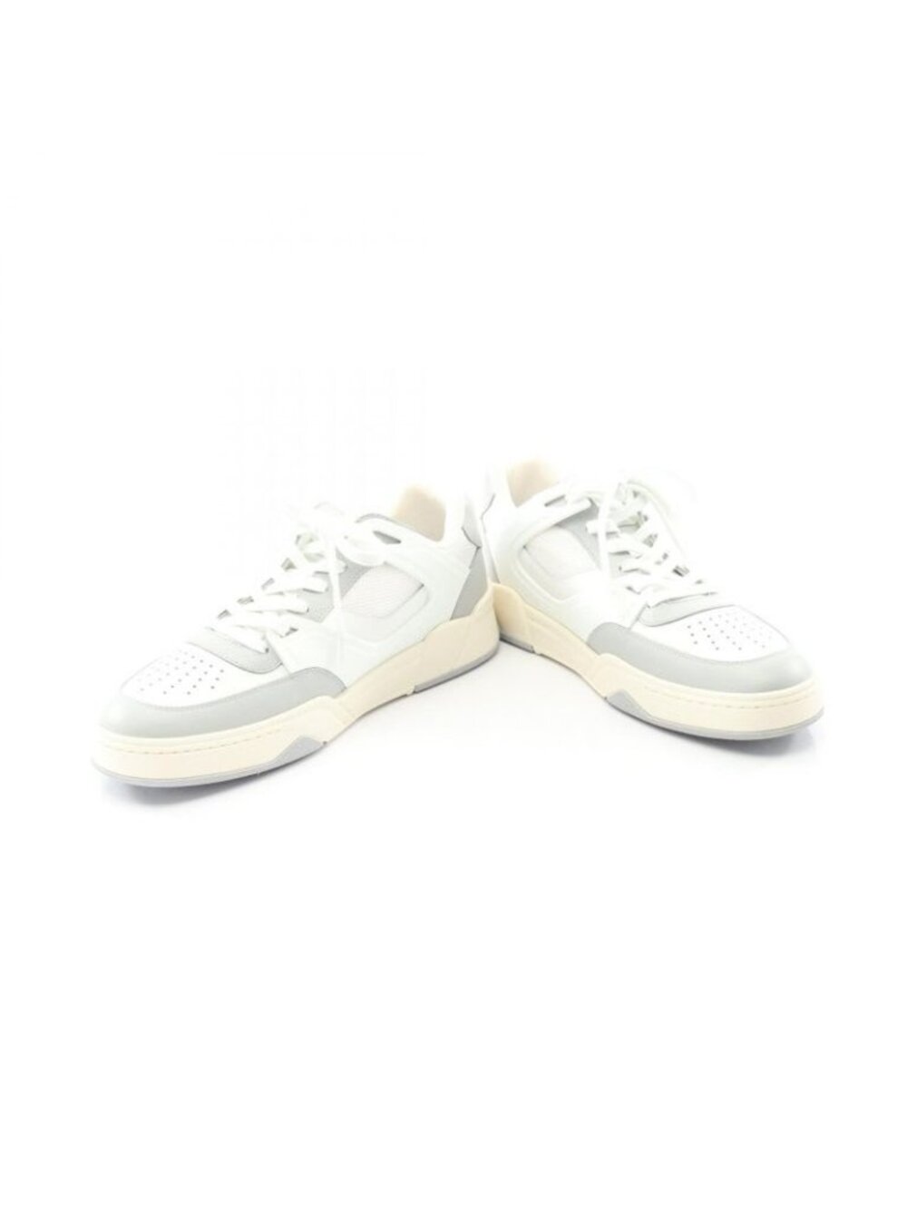 Celine Sneakers Triomphe C00 Dp40 White Gray Beige Leather - Picture 3 of 9